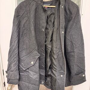 London Fog Charcoal Trench Coat
